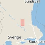 Karta som med röd fyrkant ramar in Enviken, Falun, Dalarnas län