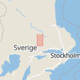 Karta som med röd fyrkant ramar in Björksta, Fagersta, Västmanlands län