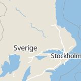 Karta som med röd fyrkant ramar in Bergvägen, Mariavägen, Fagersta, Västmanlands län