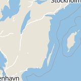 Karta som med röd fyrkant ramar in Västra Långgatan, Hultsfred, Kalmar län