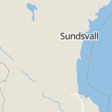 Karta som med röd fyrkant ramar in Färila, Ljusdal, Gävleborgs län