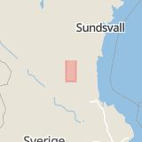 Karta som med röd fyrkant ramar in Ovanåkersvägen, Faluvägen, Edsbyn, Ovanåker, Gävleborgs län