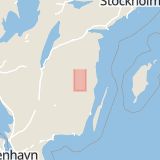 Karta som med röd fyrkant ramar in Storgatan, Vimmerby, Hultsfred, Kalmar län