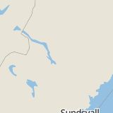 Karta som med röd fyrkant ramar in Östersund, Odensala, Mörsil, Lövberga, Strömsund, Jämtlands län