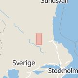 Karta som med röd fyrkant ramar in Svärdsjö, Falun, Dalarnas län