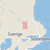 Karta som med röd fyrkant ramar in Västerby, Falun, Hedemora, Dalarnas län