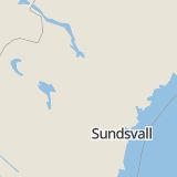 Karta som med röd fyrkant ramar in Östersund, Stuguvägen, Ragunda, Jämtlands län