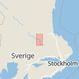 Karta som med röd fyrkant ramar in Husby, Hedemora, Dalarnas län