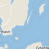 Karta som med röd fyrkant ramar in Norra Kustvägen, Kristianopel, Karlskrona, Blekinge län