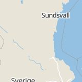 Karta som med röd fyrkant ramar in Alfta, Ovanåker, Gävleborgs län