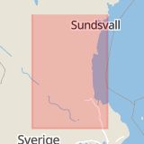 Karta som med röd fyrkant ramar in Gävleborgs län