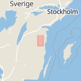 Karta som med röd fyrkant ramar in Kristineberg, Bränna, Västervik, Kalmar län