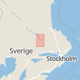 Karta som med röd fyrkant ramar in Krylbo, Falun, Avesta, Dalarnas län