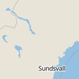 Karta som med röd fyrkant ramar in Vallen, Ramsele, Sollefteå, Västernorrlands län