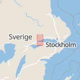 Karta som med röd fyrkant ramar in Strömsholm, Hallstahammar, Västmanlands län