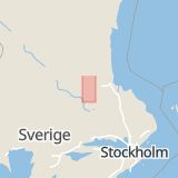 Karta som med röd fyrkant ramar in Robertsholm, Hofors, Gävleborgs län