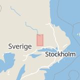 Karta som med röd fyrkant ramar in Västerfärnebo, Sala, Västmanlands län