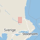 Karta som med röd fyrkant ramar in Faluvägen, Hofors, Gävleborgs län