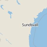 Karta som med röd fyrkant ramar in Kramfors, Frånö, Sundsvall, Skönsmon, Ånge, Torpshammar, Jättesta, Västernorrlands län