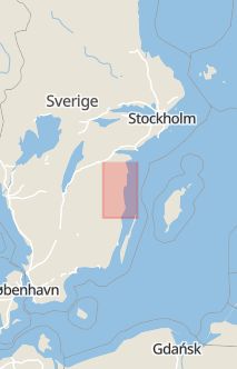 Översiktskarta som visar hela Sverige med en markör som visar ungefär var händelsen inträffat