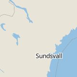 Karta som med röd fyrkant ramar in Hammarstrand, Ragunda, Jämtlands län