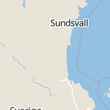 Karta som med röd fyrkant ramar in Lottefors, Bollnäs, Gävleborgs län