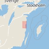 Karta som med röd fyrkant ramar in Östra Ringvägen, Gamleby, Västervik, Kalmar län
