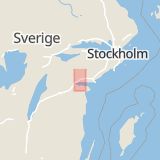 Karta som med röd fyrkant ramar in Dammkärrsvägen, Stavsjö, Nyköping, Södermanlands län