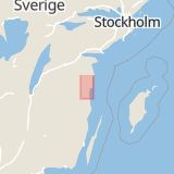 Karta som med röd fyrkant ramar in Gamleby, Björnsholm, Västervik, Kalmar län