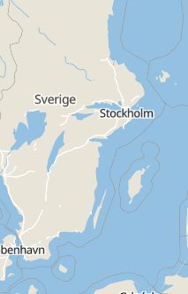 Översiktskarta som visar hela Sverige med en markör som visar ungefär var händelsen inträffat