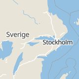 Karta som med röd fyrkant ramar in Eskilstuna, Mälarbadsvägen, Södermanlands län