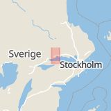 Karta som med röd fyrkant ramar in Erikslund, Hallsta Gårdsgata, Västerås, Västmanlands län