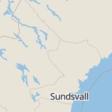 Karta som med röd fyrkant ramar in Ramsele, Sollefteå, Västernorrlands län