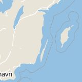 Karta som med röd fyrkant ramar in Karlsborgsvägen, Oskarshamn, Kalmar län