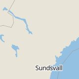 Karta som med röd fyrkant ramar in Hästmarksvägen, Örnsköldsvik, Bergomsvägen, Domsjö, Granmodalsgatan, Södra Berget, Sundsvall, Granudden, Härnösand, Storgatan, Ramsele, Sollefteå, Västernorrlands län