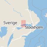 Karta som med röd fyrkant ramar in Råbyleden, Västerås, Västmanlands län