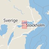 Karta som med röd fyrkant ramar in Nyhemsbron, Eskilstuna, Södermanlands län