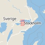 Karta som med röd fyrkant ramar in Södermanland, Kyrkogatan, Eskilstuna, Södermanlands län