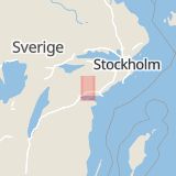 Karta som med röd fyrkant ramar in Björkvik, Kyrkvägen, Vedebyvägen, Katrineholm, Södermanlands län