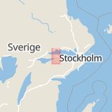 Karta som med röd fyrkant ramar in Årbyrondellen, Eskilstuna, Södermanlands län