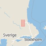 Karta som med röd fyrkant ramar in Storvik, Sandviken, Gävleborgs län