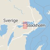 Karta som med röd fyrkant ramar in Nyby, Eskilstuna, Södermanlands län