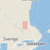Karta som med röd fyrkant ramar in Åshammar, Sandviken, Gävleborgs län