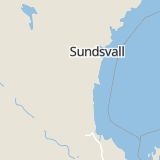 Karta som med röd fyrkant ramar in Delsbo, Hudiksvall, Gävleborgs län