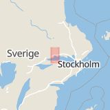 Karta som med röd fyrkant ramar in Ängsgärdet, Västerås, Västmanlands län