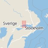 Karta som med röd fyrkant ramar in Hagagränd, Västerås, Västmanlands län