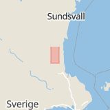 Karta som med röd fyrkant ramar in Sibo, Bollnäs, Gävleborgs län
