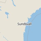 Karta som med röd fyrkant ramar in Holm, Sundsvall, Västernorrlands län