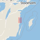Karta som med röd fyrkant ramar in Esplanaden, Västervik, Kalmar län