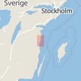 Karta som med röd fyrkant ramar in Notholmen, Tändsticksvägen, Västervik, Kalmar län